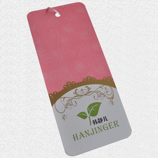 Cardboard hangtag in tangerine QD-HT-0009