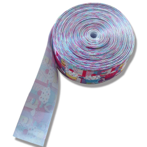 Colorful Printed Satin Ribbons QD-R-0001