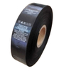 Black polyester Satin washing care printing label QD-PL-0003
